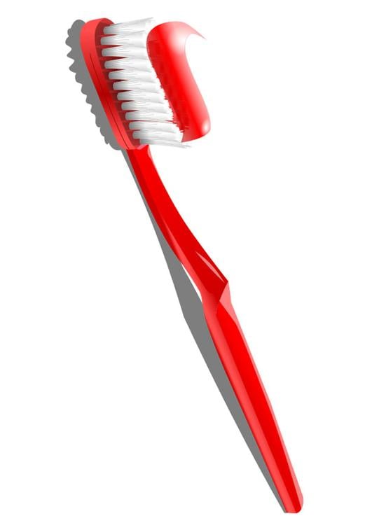 brosse Ã  dents avec dentifrice