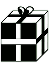 Coloriage cadeau de noÃ«l