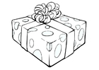 Coloriage cadeau de noÃ«l