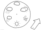Coloriage calendrier météorologique
