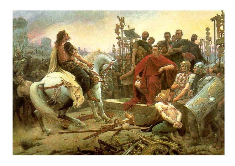 Image capitulation de Vercingetorix Ã  CÃ©sar