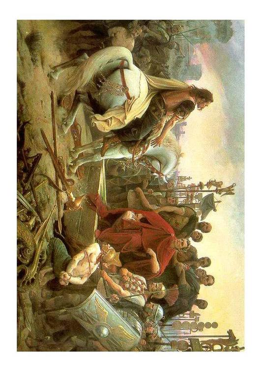 capitulation de Vercingetorix Ã  CÃ©sar