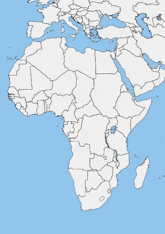carte afrique vierge