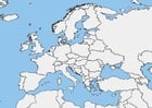 carte de l'Europe - vièrge