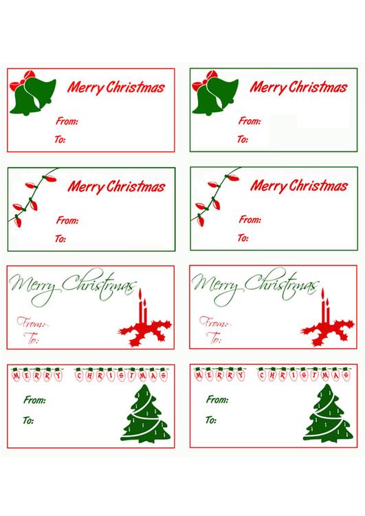 cartes pour cadeaux de NoÃ«l