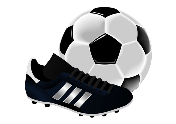 Image chaussure de football  et une balle Images 