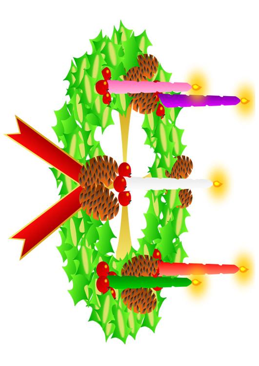 couronne de l'Avent