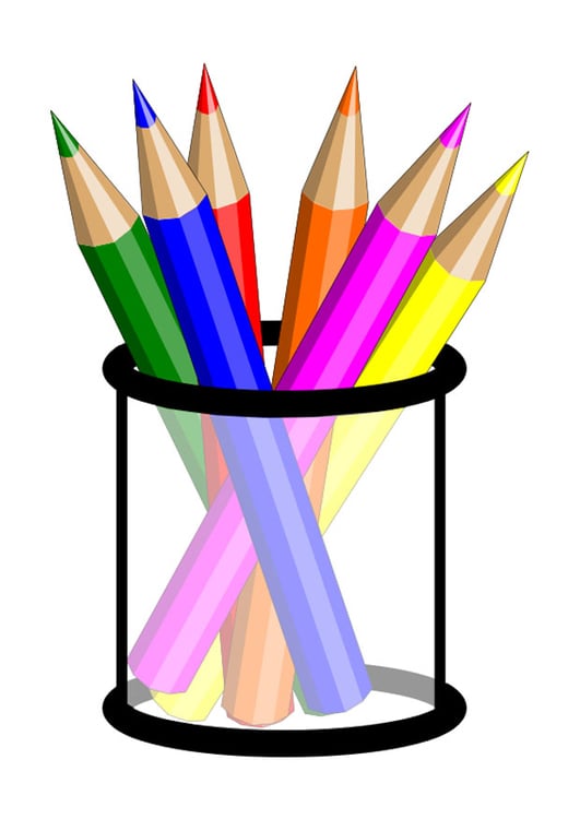 Image crayons de couleur - Images Gratuites à Imprimer - Dessin 27579