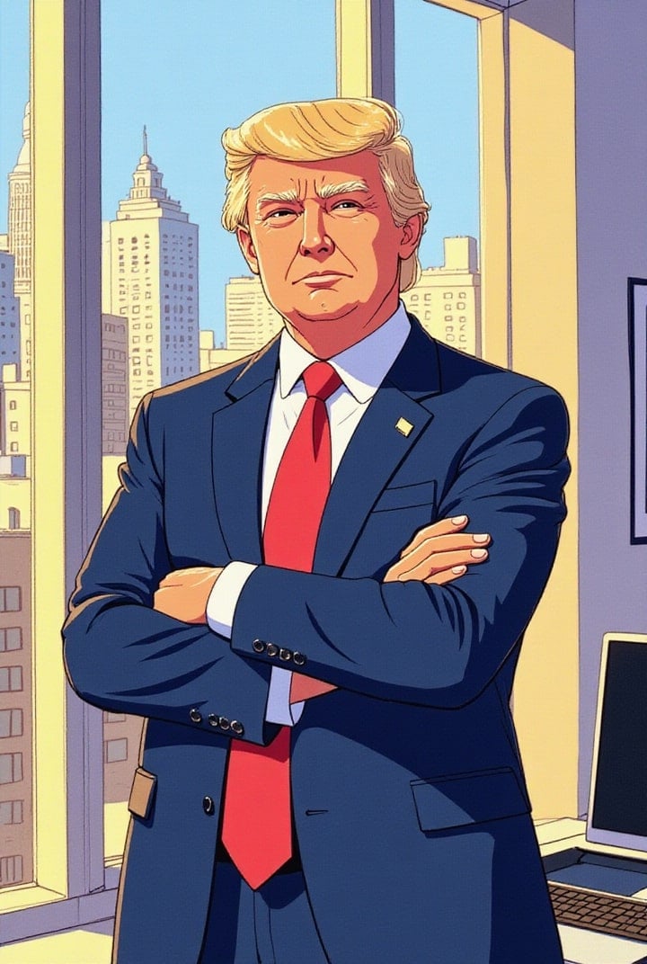 Image Donald Trump en homme d&#39;affaires