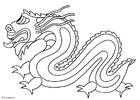 Coloriage dragon chinois