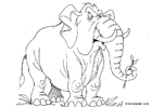 Coloriage Ã©lÃ©phant