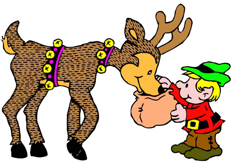 Image elfe avec renne