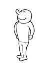Coloriage Ãªtre debout