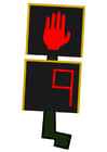 Images feu de signalisation - stopper