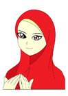 Images fille avec foulard