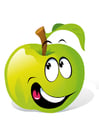 Image fruit - pomme verte