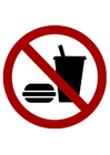 Image interdit de boire ou de manger