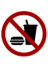 Images interdit de manger et de boire