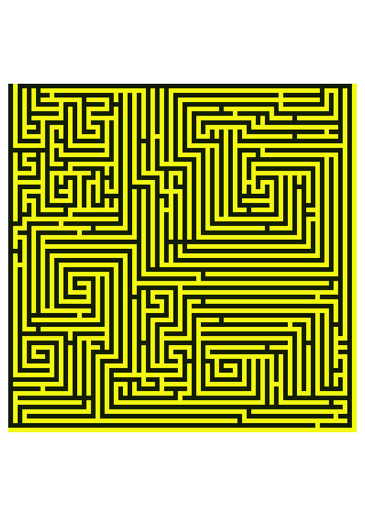 Image Labyrinthe - jaune