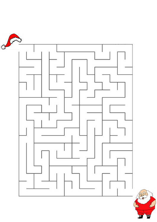 Image labyrinthe PÃ¨re NoÃ«l