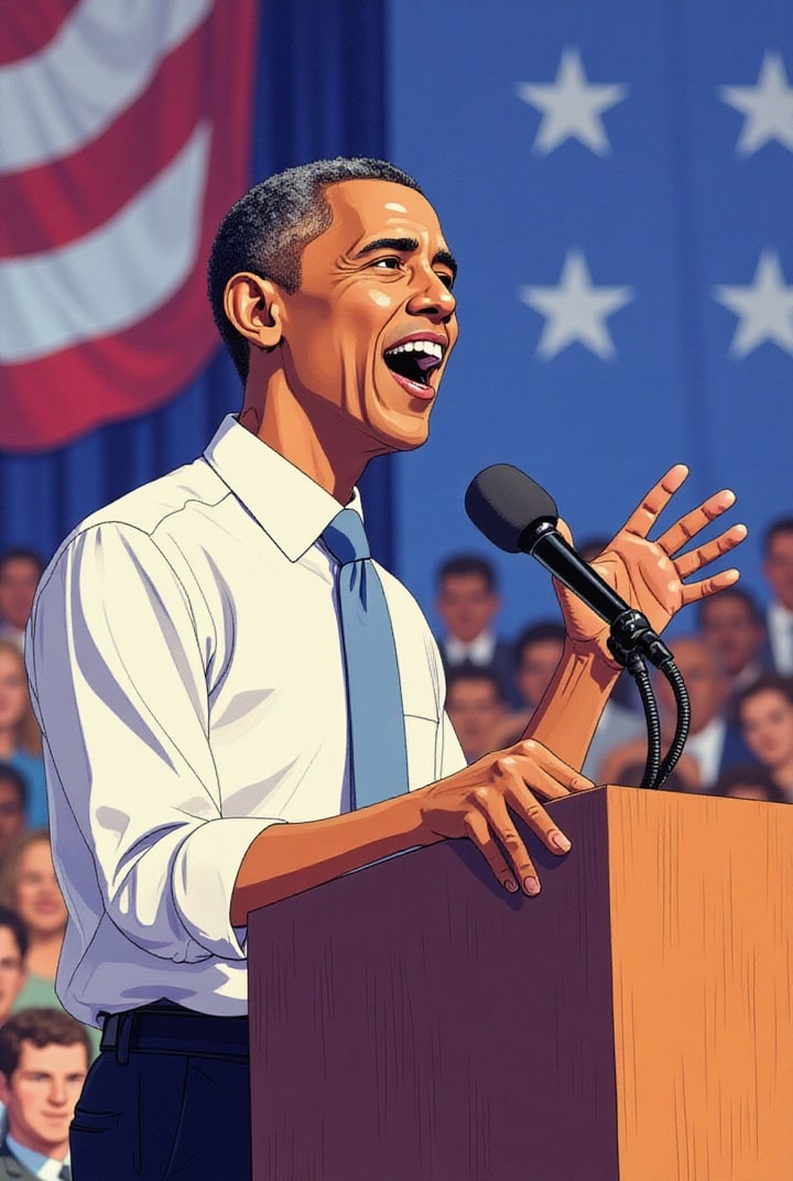 Le président Obama prononce un discours