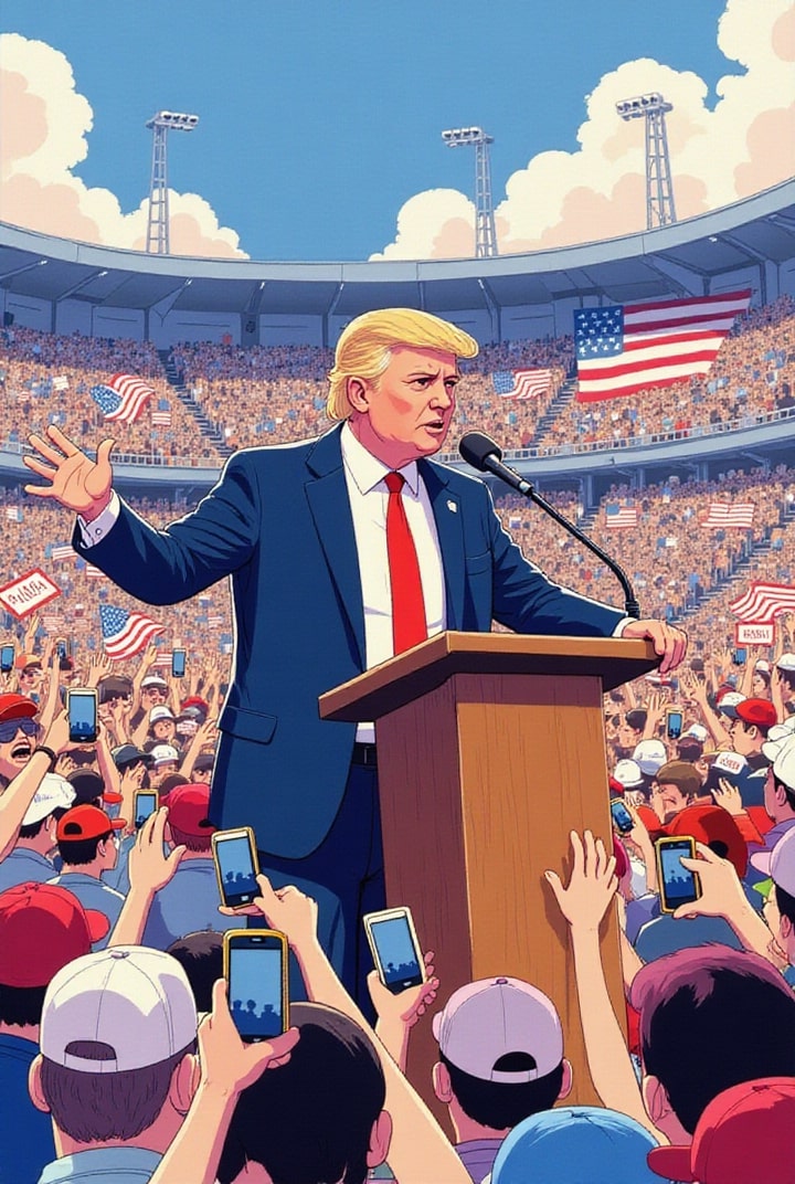Image Le prÃ©sident Trump lors d&#39;une rÃ©union