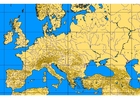 Images l'Europe avec les grandes lignes et les rivières