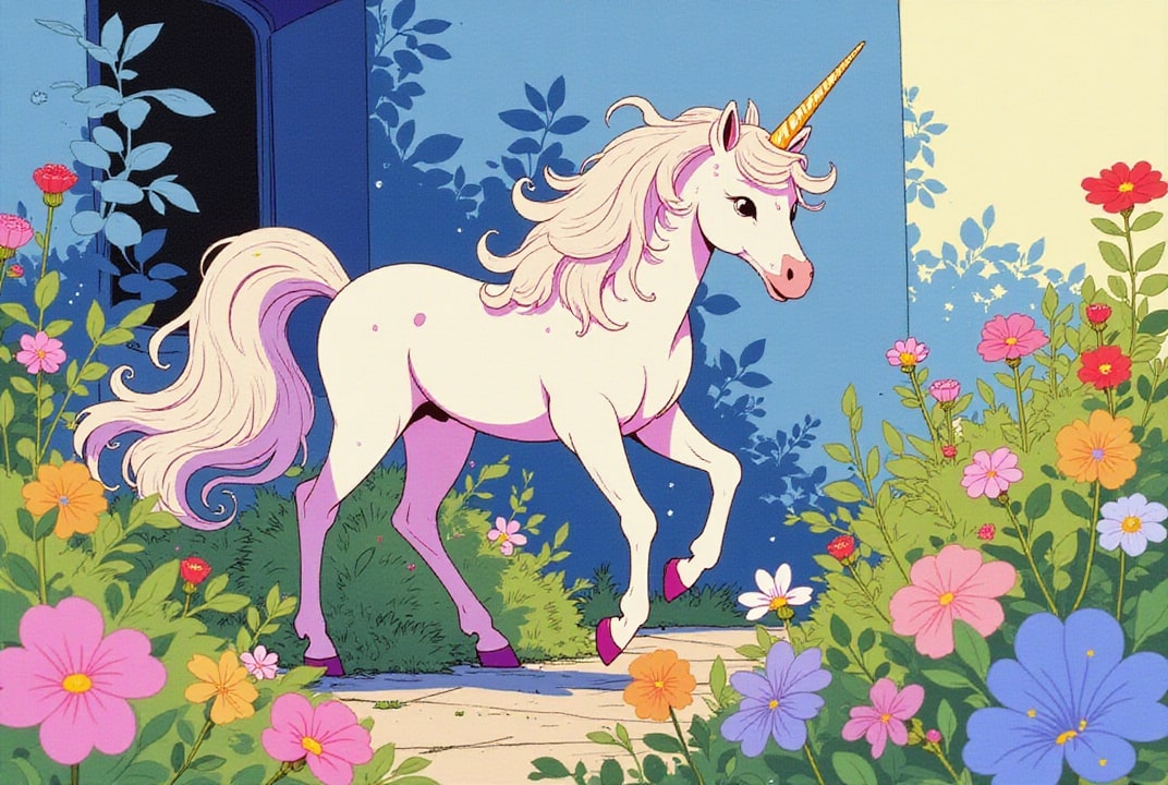 licorne dans la forêt