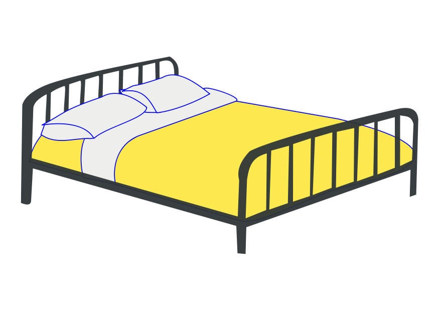 Black And White Drawings Of A Bed Black And White Drawings Of A Bed