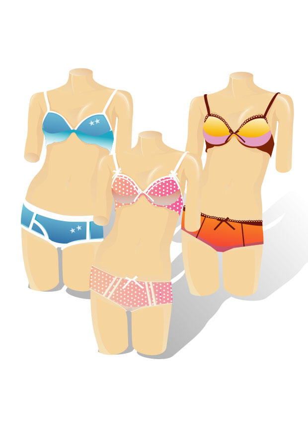 Image mannequins avec des bikinis