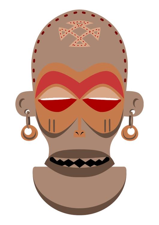 masque africain - ZaÃ¯re - Angola