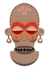 Image masque africain - ZaÃ¯re - Angola