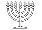 Coloriage menorah