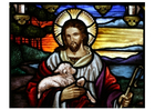 Images Pâques, Jésus avec agneau