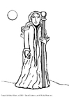 Coloriage prêtre