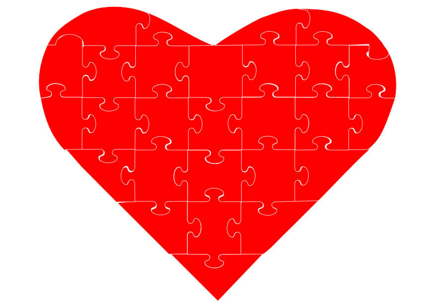 Image puzzle de coeur