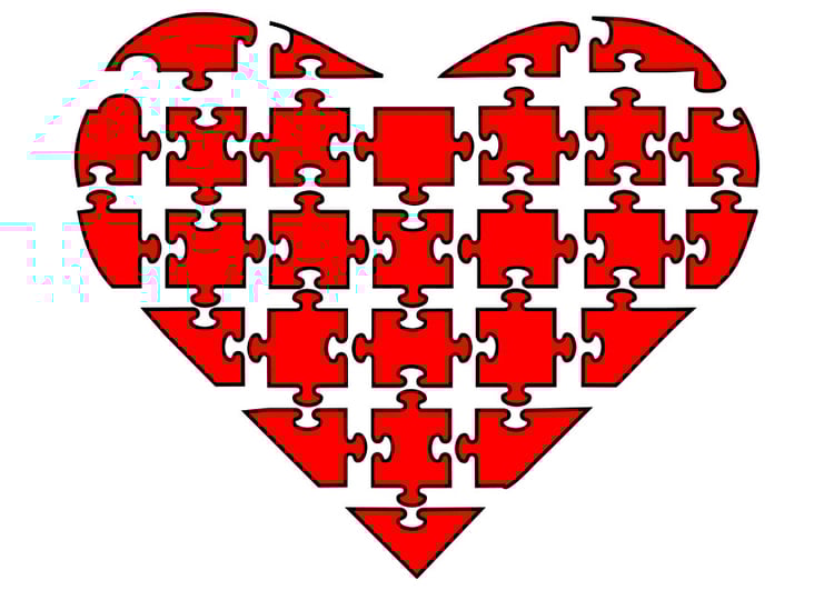 Image puzzle de coeur