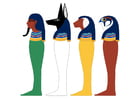Images quatre fils d'Horus