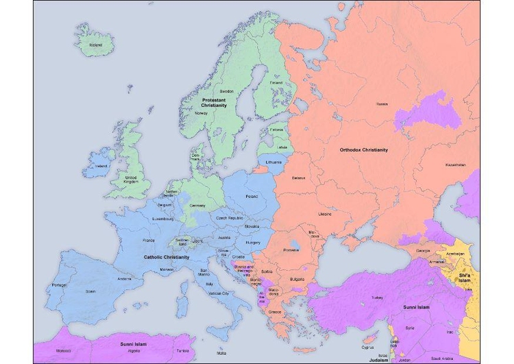 Image religion en Europe