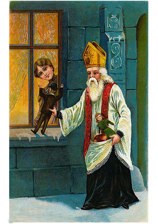 Image Saint-Nicolas avec des jouets