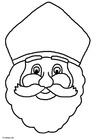 Coloriage saint nicolas