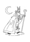 Coloriage saint nicolas