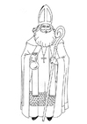 Coloriage saint nicolas