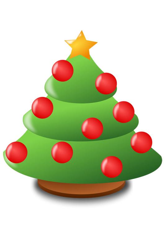 sapin de NoÃ«l avec boules