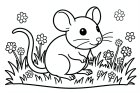Coloriage souris