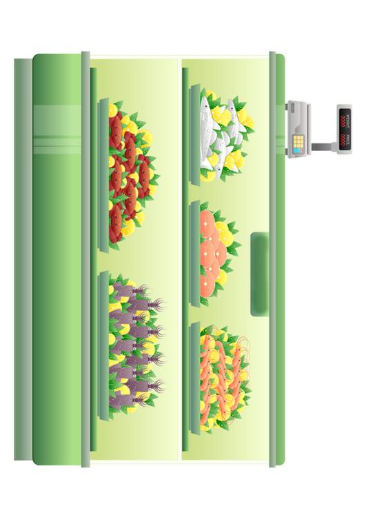 supermarchÃ© - comptoir de poissons