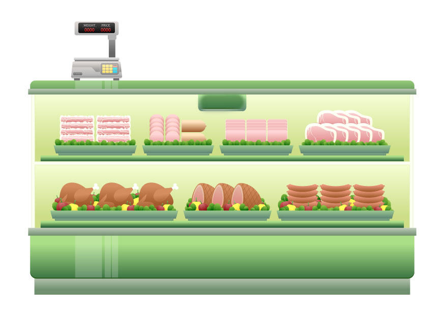 Image supermarchÃ© - comptoir de viande