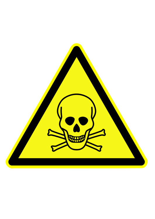 Image symbole de danger - substances toxiques