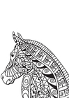 Coloriage tÃªte de cheval