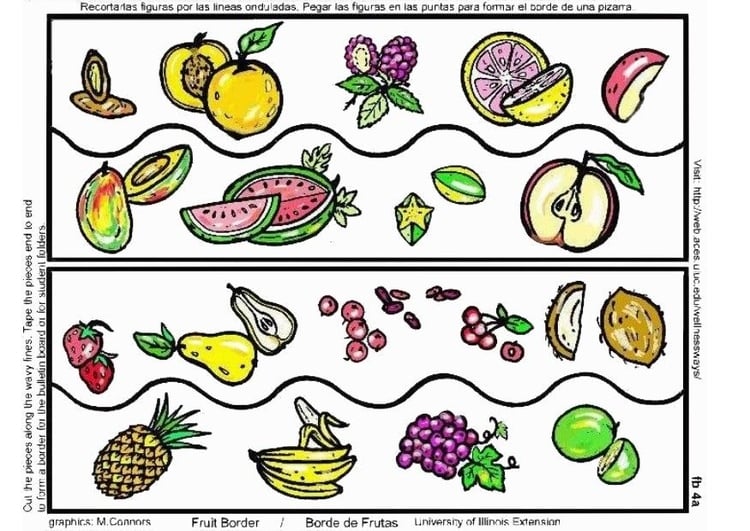 Image tableau de fruits
